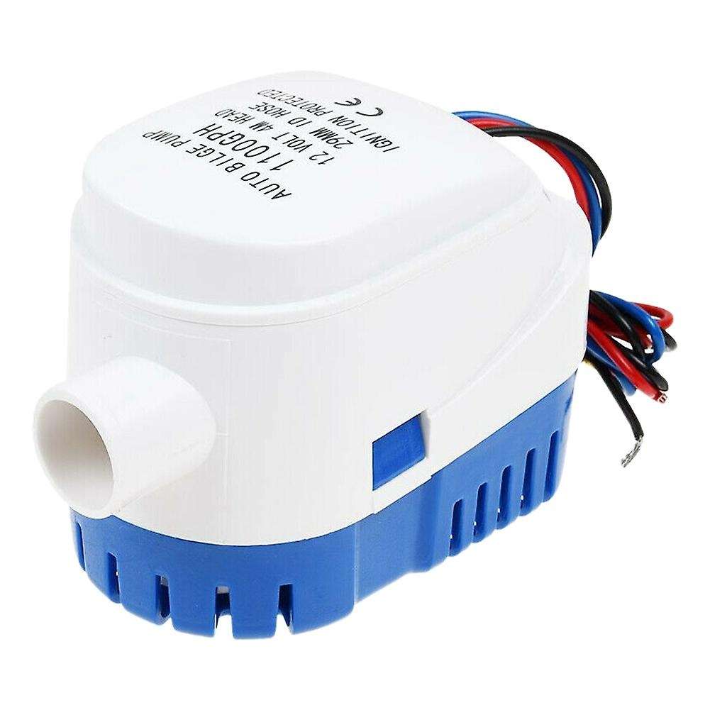 12V 1100GPH Boat Automatic Bilge Water Pump RV Auto Submersible Pump