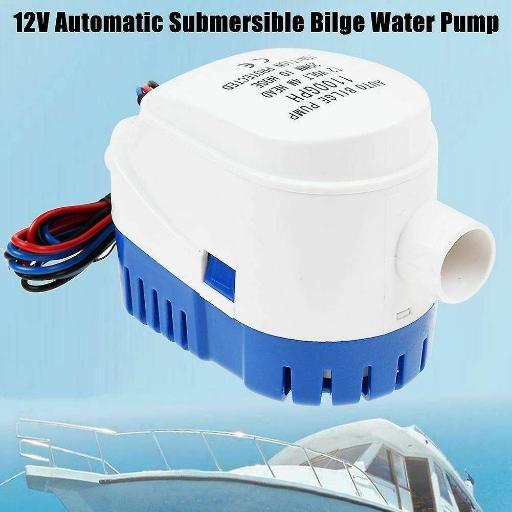 12V 1100GPH Boat Automatic Bilge Water Pump RV Auto Submersible Pump