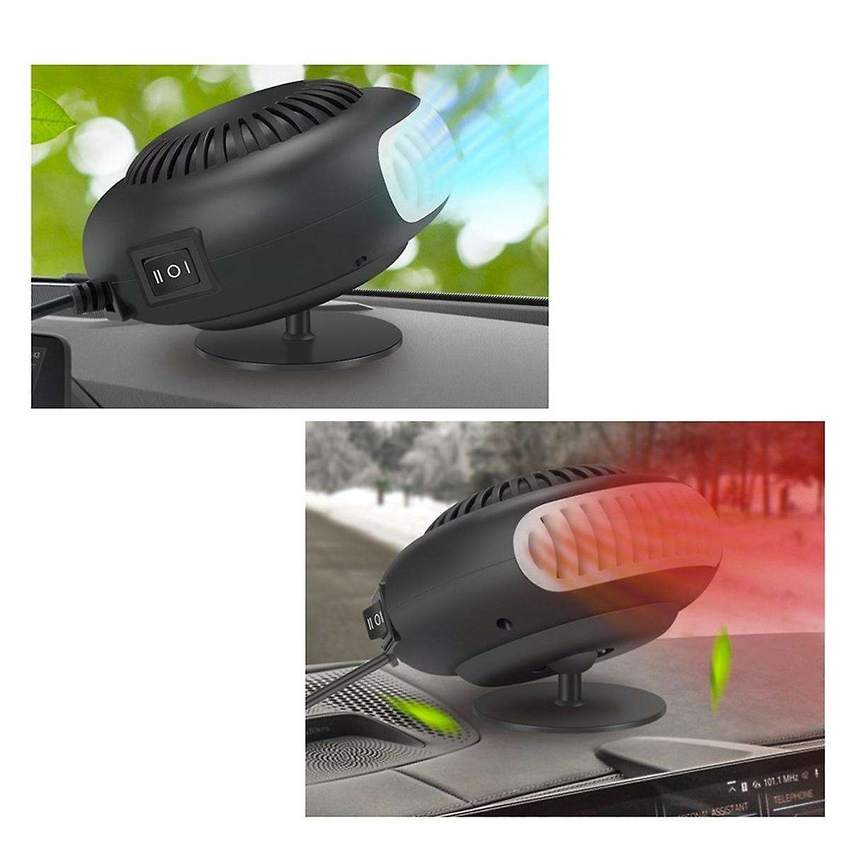 12v 120w Portable Auto Car Heater Defroster Demister Electric Heater Windshield 360 Degree Rotation