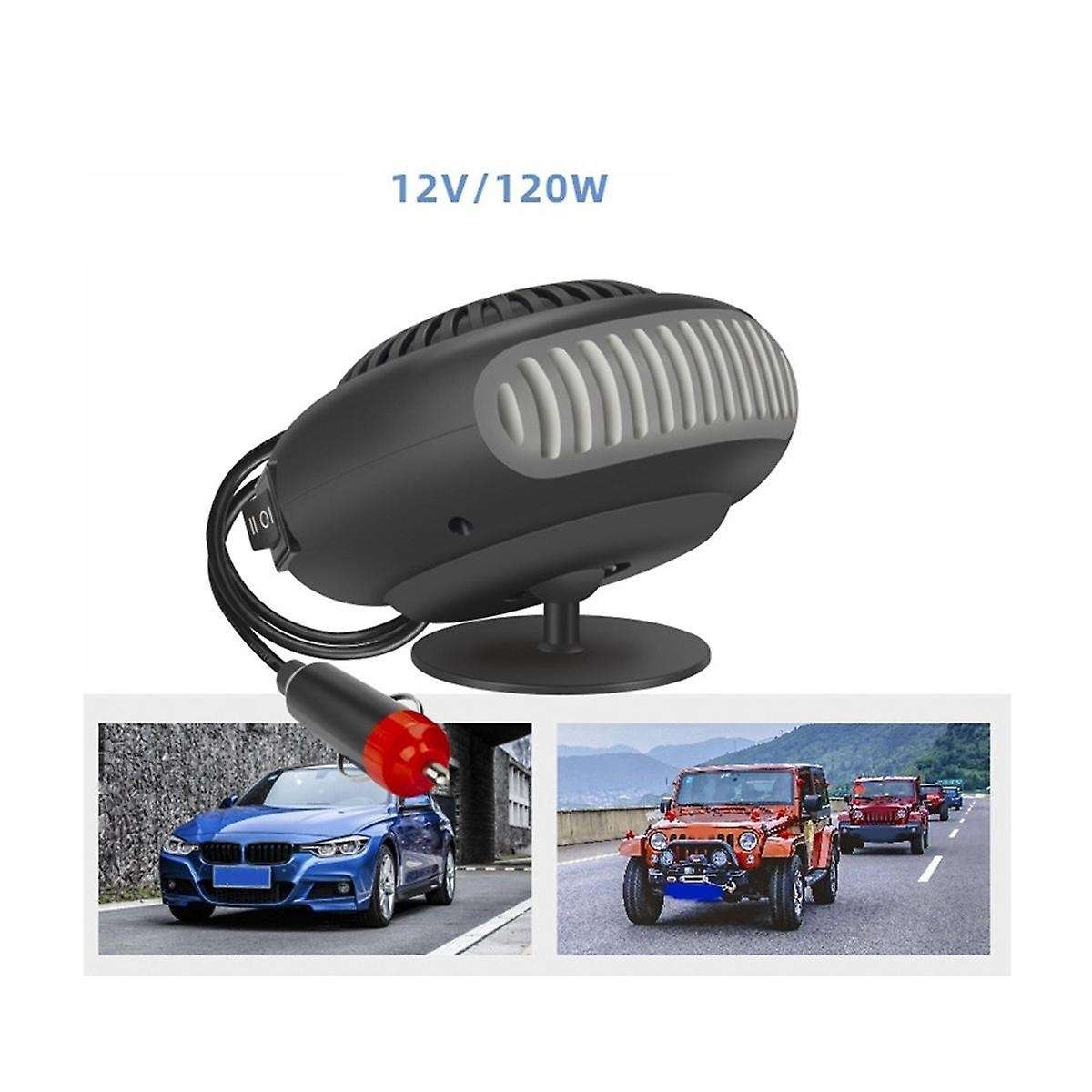 12v 120w Portable Auto Car Heater Defroster Demister Electric Heater Windshield 360 Degree Rotation