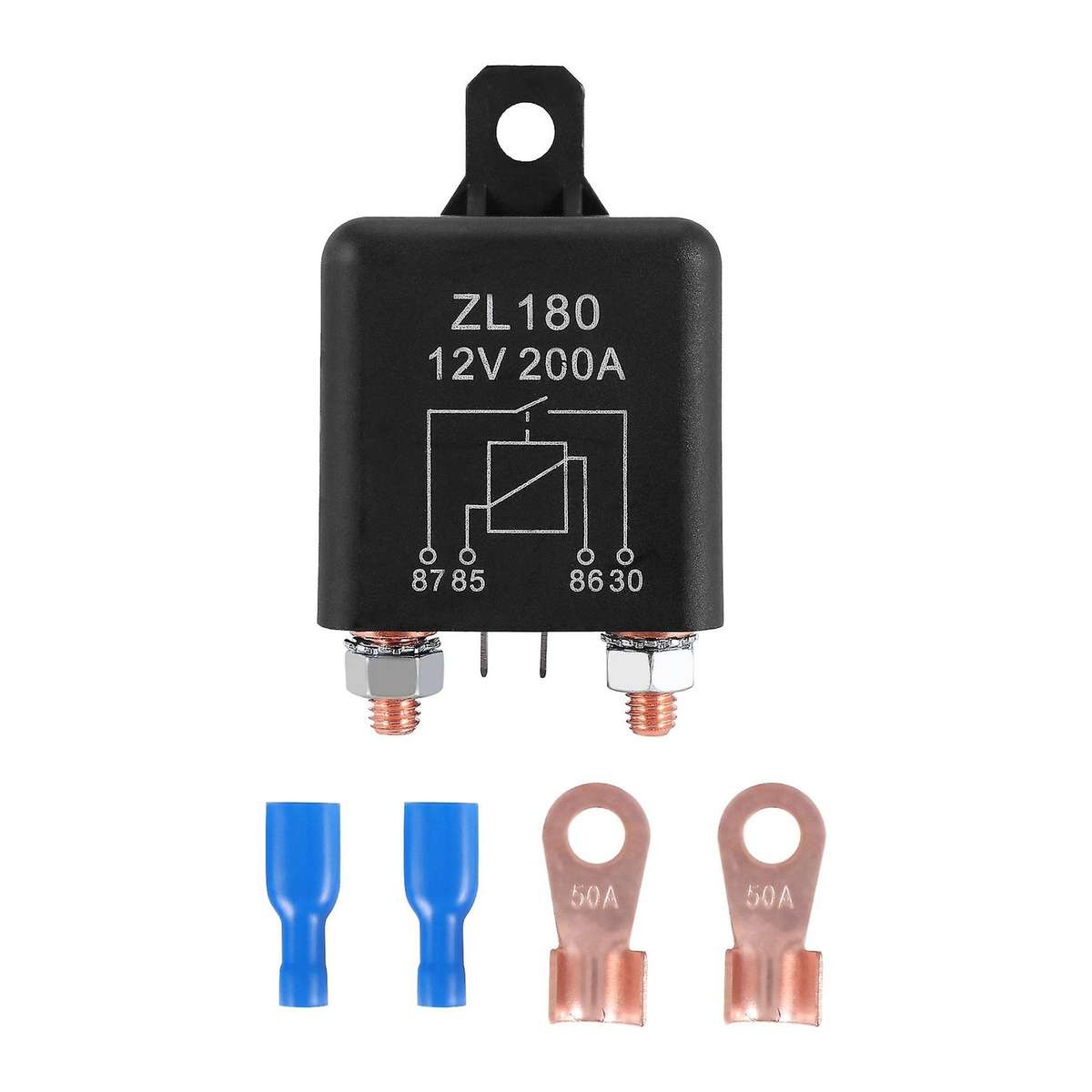 12V 200A Relay Car Truck Engine Automobile Boat Car Starter Heavy Duty Split Charging ZL180 with 2