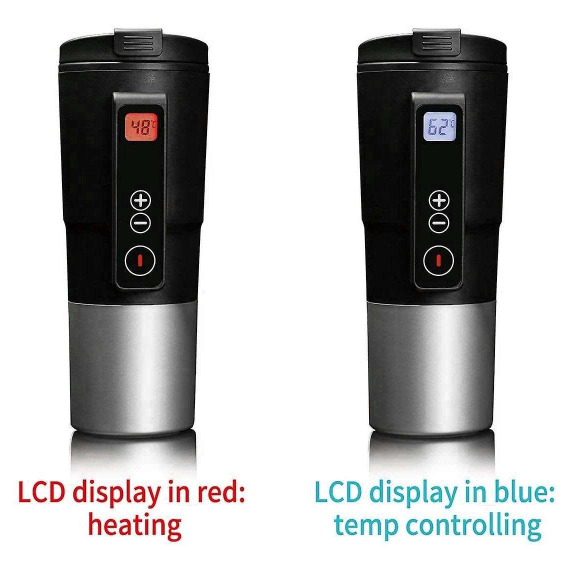 12V 410ML Digital Display Electric Hot Water Vacuum Cup Thermostat Car Home Temperature Control Heat