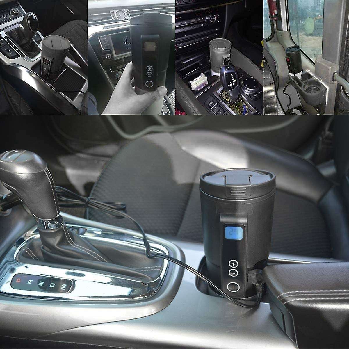 12V 410ML Digital Display Electric Hot Water Vacuum Cup Thermostat Car Home Temperature Control Heat