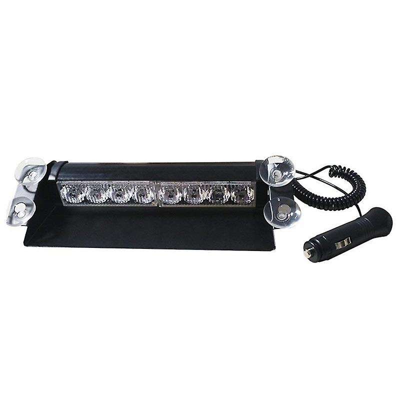 12V 8 Led Car Strobe Warning Light Firemen Police Led Flashing Emergency Signal Lights Fog LampBlue