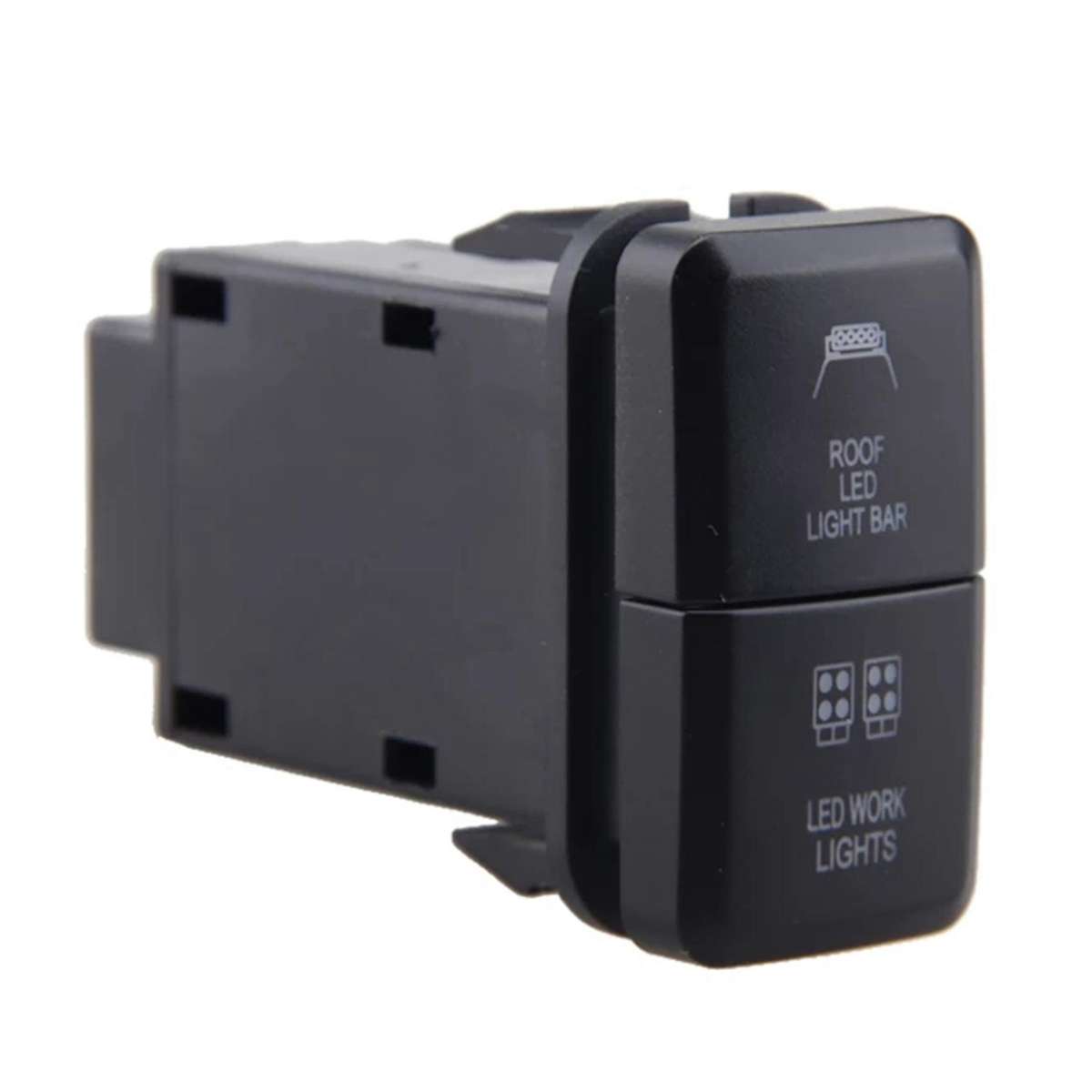 12v Car Dual Led Light Bar Blue/green On-off Push Switch Button for Toyota Prado Reiz Hilux Landcru