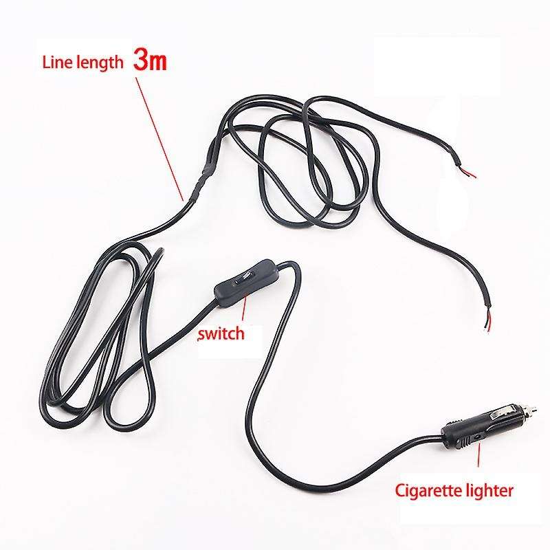 12V Cigar Lighter Socket Connector with On/Off Toggle Switch and 2 Connectors Modified Car Wiring Ha