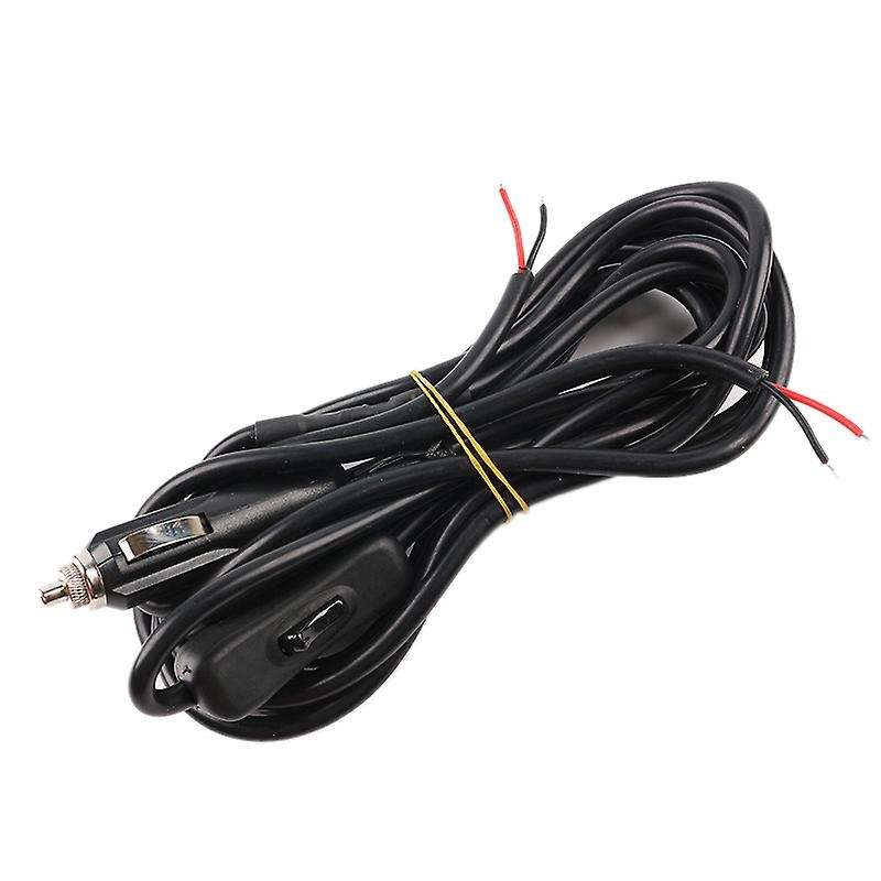 12V Cigar Lighter Socket Connector with On/Off Toggle Switch and 2 Connectors Modified Car Wiring Ha
