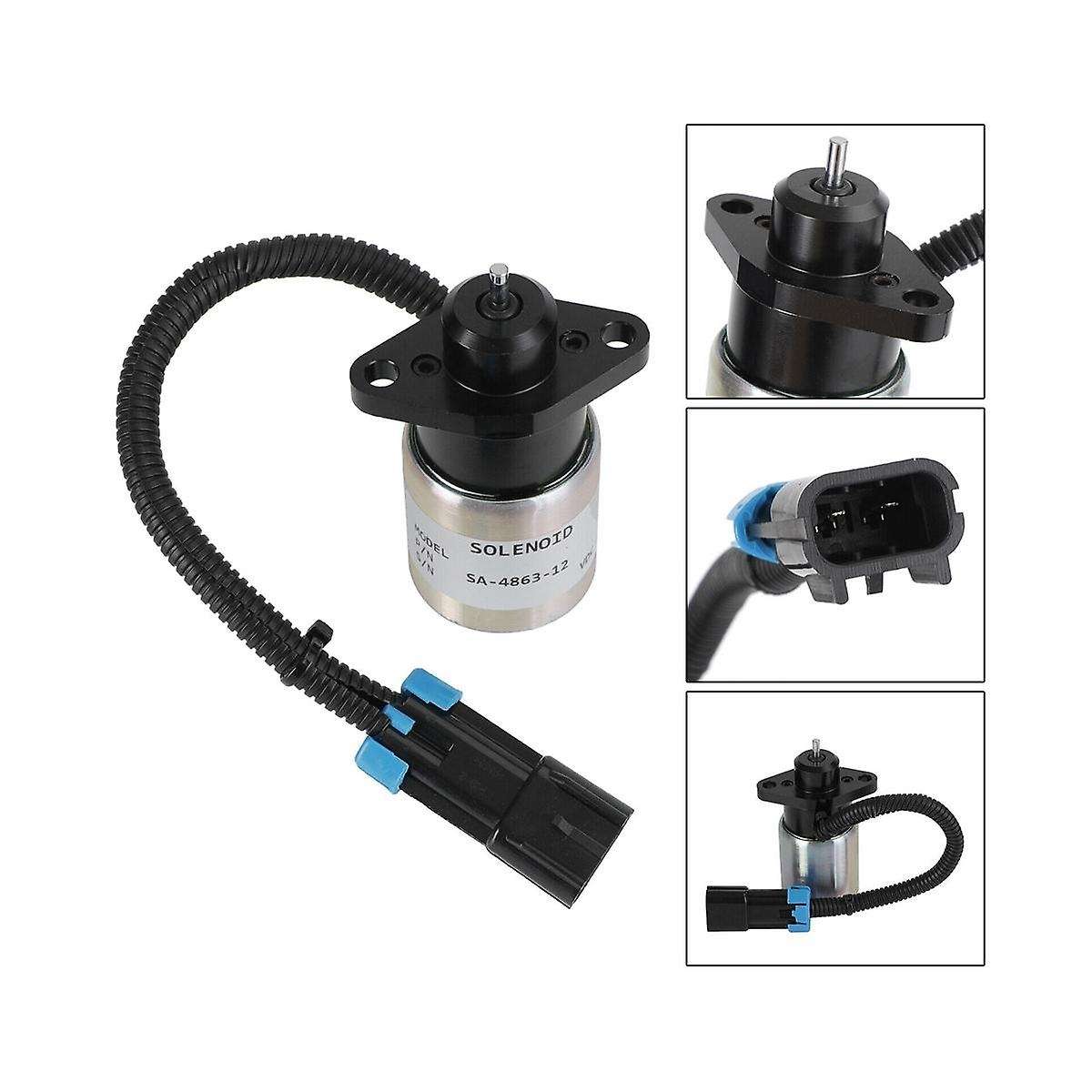 12v Stop Solenoid Actuator 0175-12a5c9s Sa-4863 for Woodward Engine