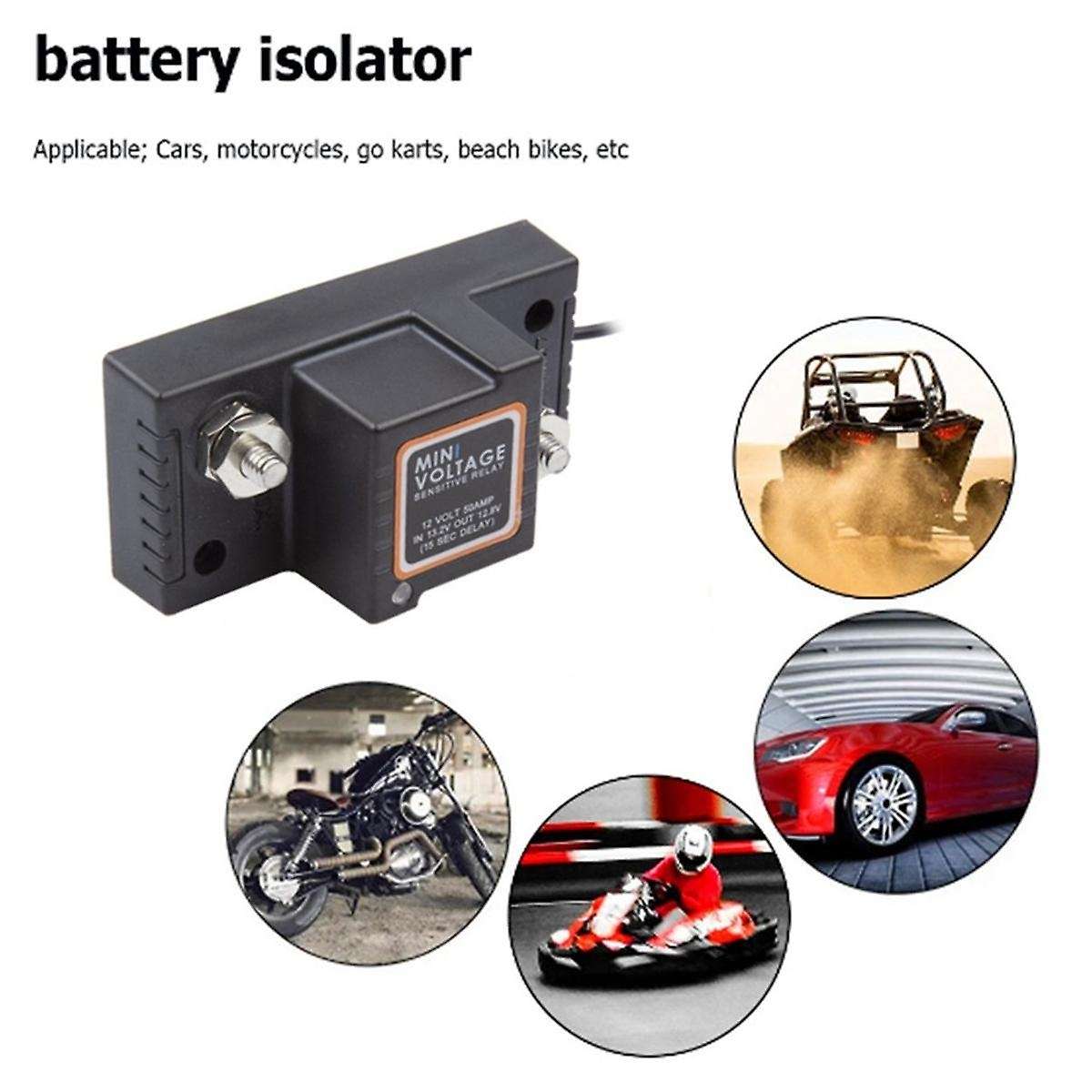 12V VSR Voltage Sensitive Relay Car Intelligent Dual Battery Controller Isolator Car Battery Relay f