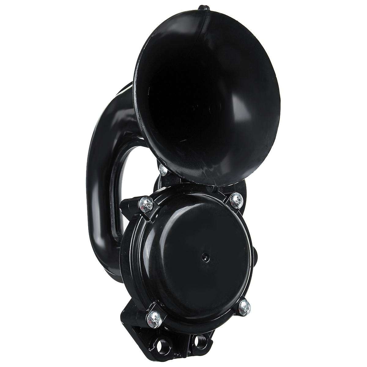 12V-24V Truck Air Horn Loud Trumpet Air Horn with Electric Valve Flat for Auto Car Vehicle Trucks Bu