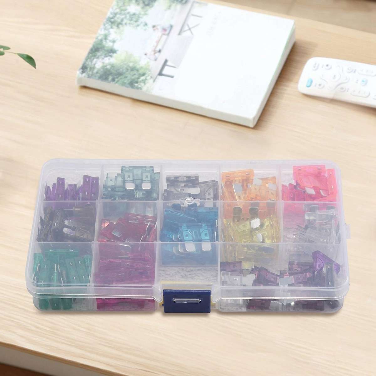 130Pcs Standard Blade Car Fuse Assortment,1A 2A 3A 4A 5A 7.5A 10A 15A 20A 25A 30A 35A 40A Medium Bl