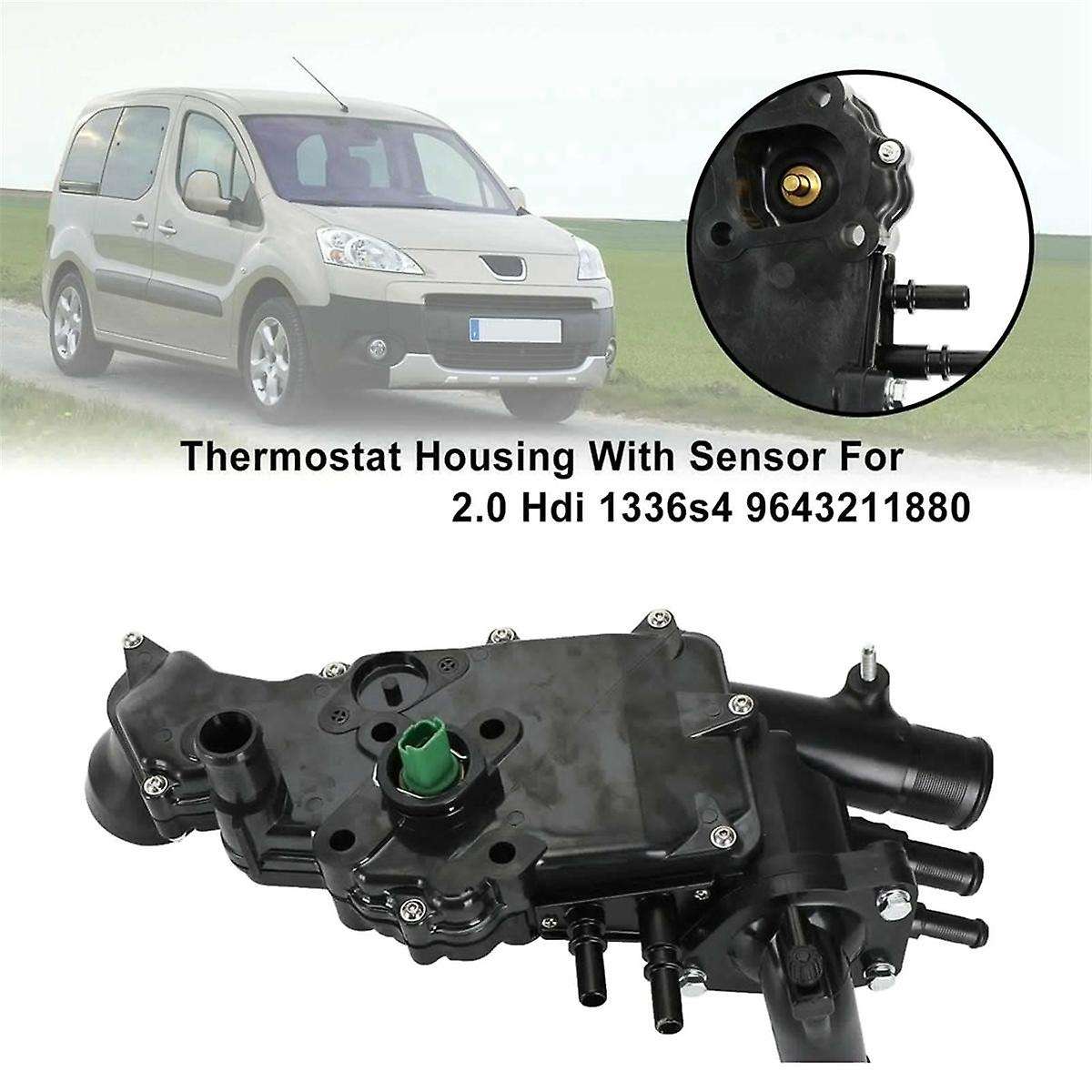 1336s4 Car Thermostat Housing with Sensor for Partner 2.0 1336.s4 9643211880