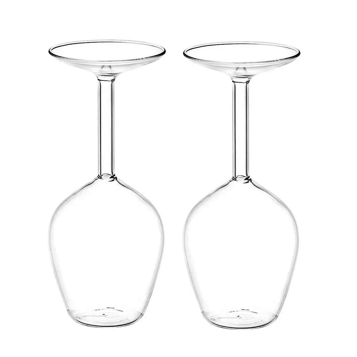 14Fl Oz Upside Down Cocktail Glass Upside Down Martini Glass Wine Glass Unique Fun Upside Down Wine