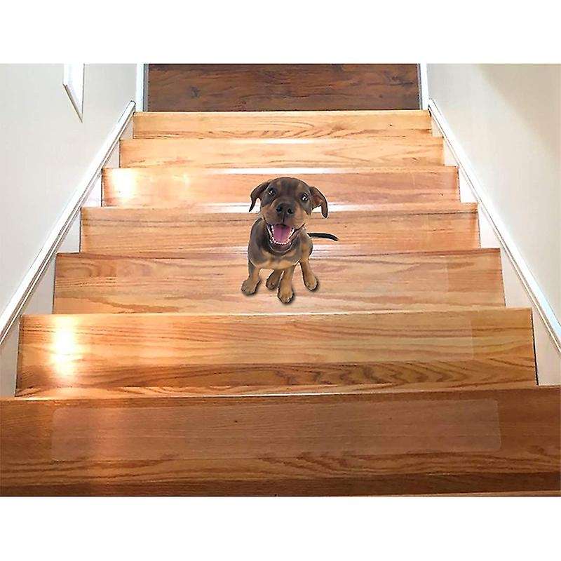 15 Pack, 6X24 Inch,Non Slip Stair Treads,Anti Slip Stair Treads,Anti-Slip Tape,Clear Self Adhesive S