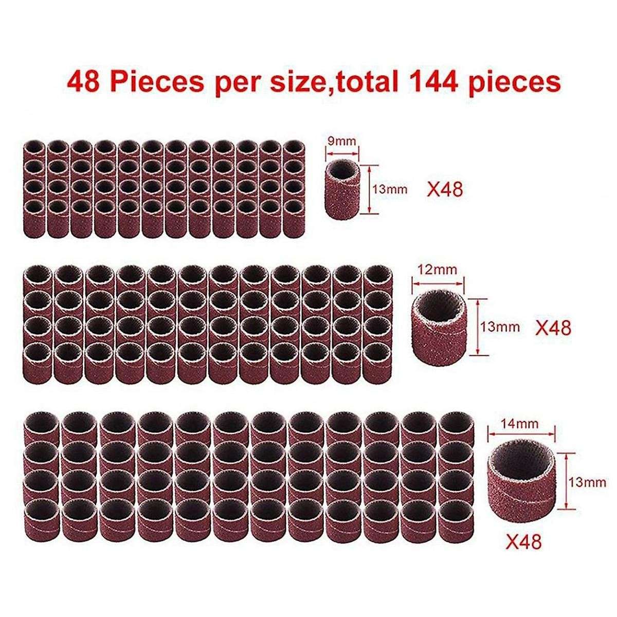 150pc Sand Ring Set Boxed Set Electric Mill Hanger Accessories Combination Grinding Polishing Cuttin