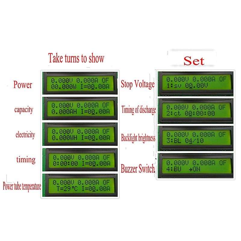 150W 60V 10A Battery Tester Discharge Capacity Tester Meter 12V 24V 48V