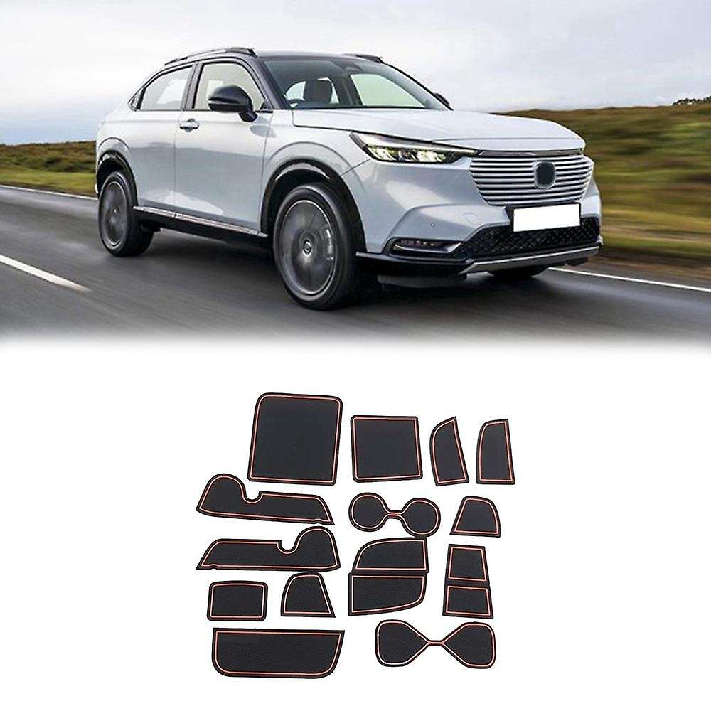 15Pcs Gate Slot Pad Compatible Honda HRV HR-V Vezel 2021 2022 Accessories