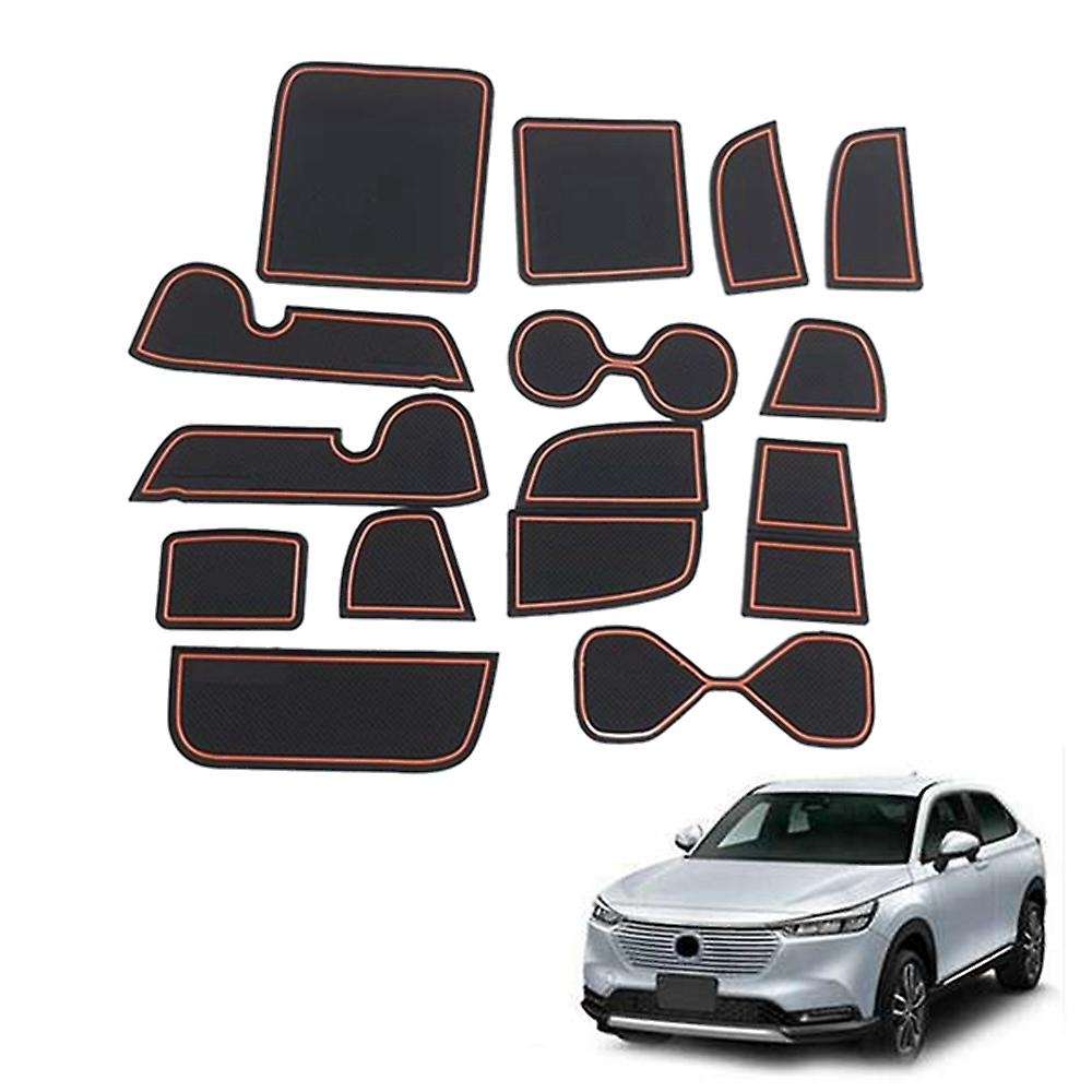 15Pcs Gate Slot Pad Compatible Honda HRV HR-V Vezel 2021 2022 Accessories