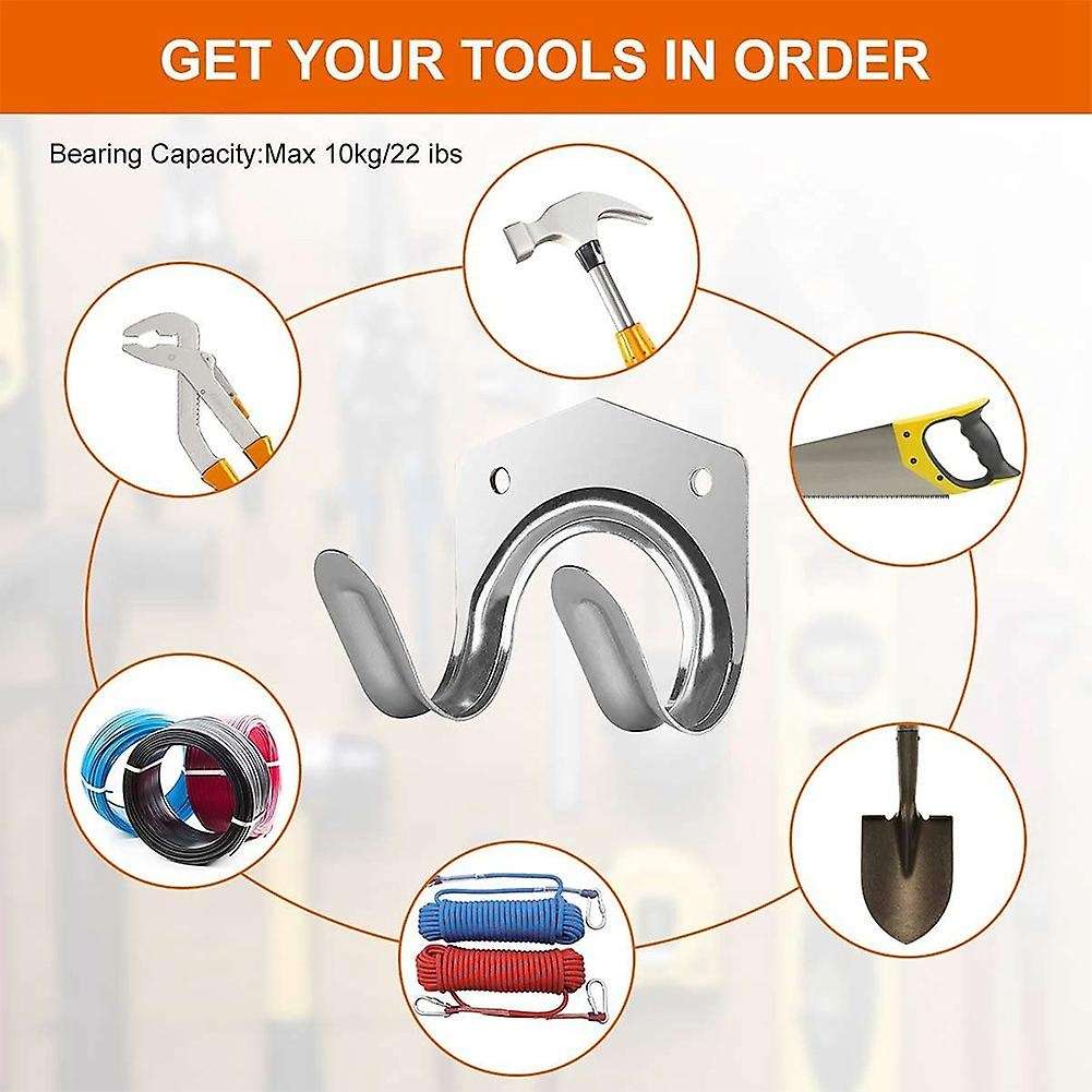 15Pk Tool Hooks for Shed Heavy Duty Garage Hooks Shed Hooks for Garden Tools Garage and Garden Tool