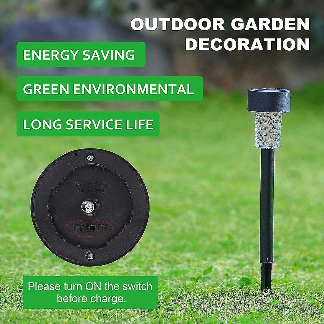 16 Pack Outdoor Solar Pathway Lights,Warm White LED Walkway Lights, Waterproof Landscape Decorative