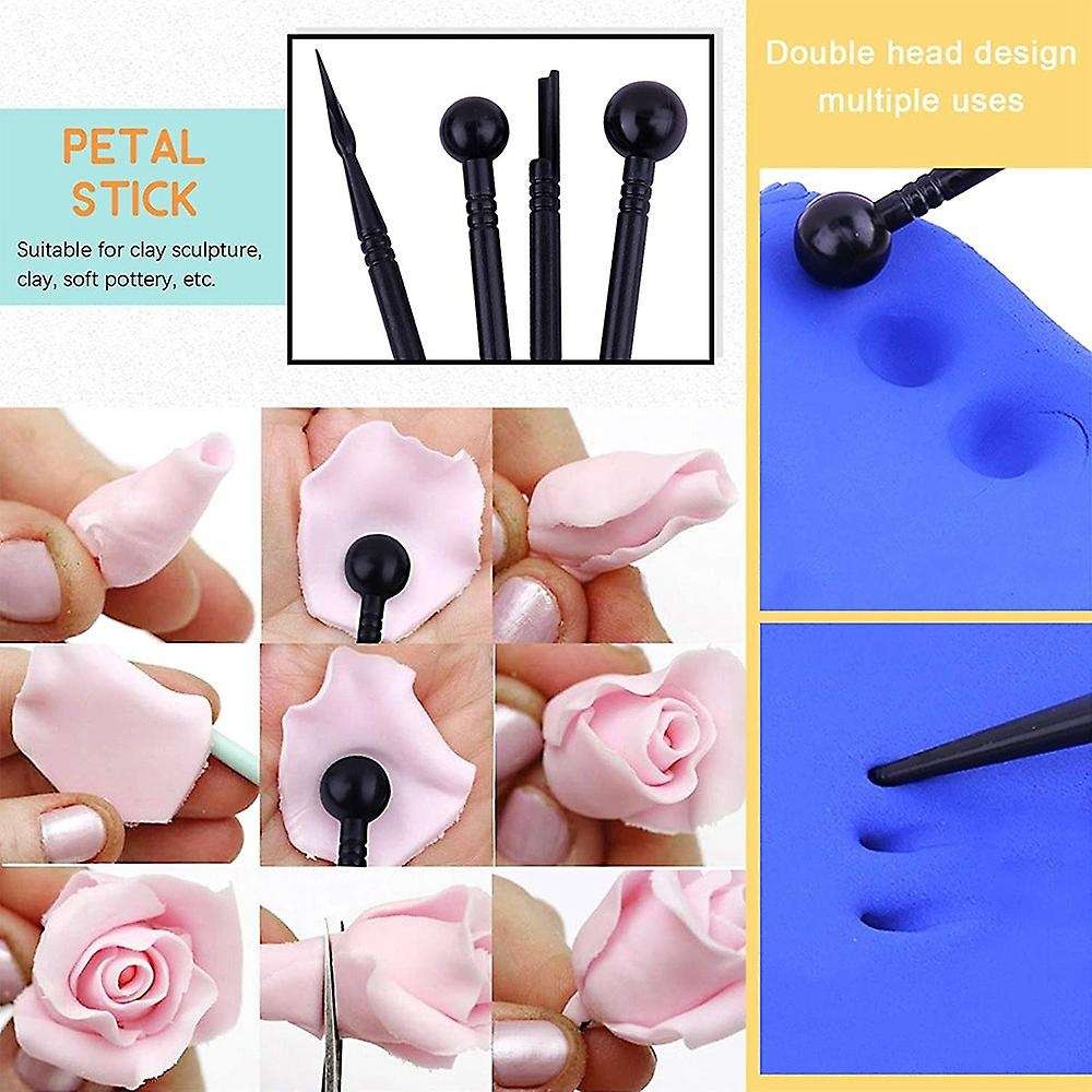16 Pcs Polymer Clay Tools, Modeling Sculpting Tools, Ceramic Detail Tools with Tip Pen, Ball Stylus,