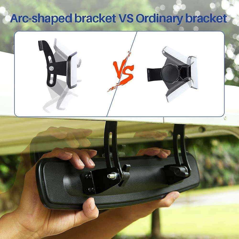 16.5 Inch Universal Wide Rear View Convex Golf Cart Mirror for EZ Go, Club Car, ,180 Degree Extra Wi