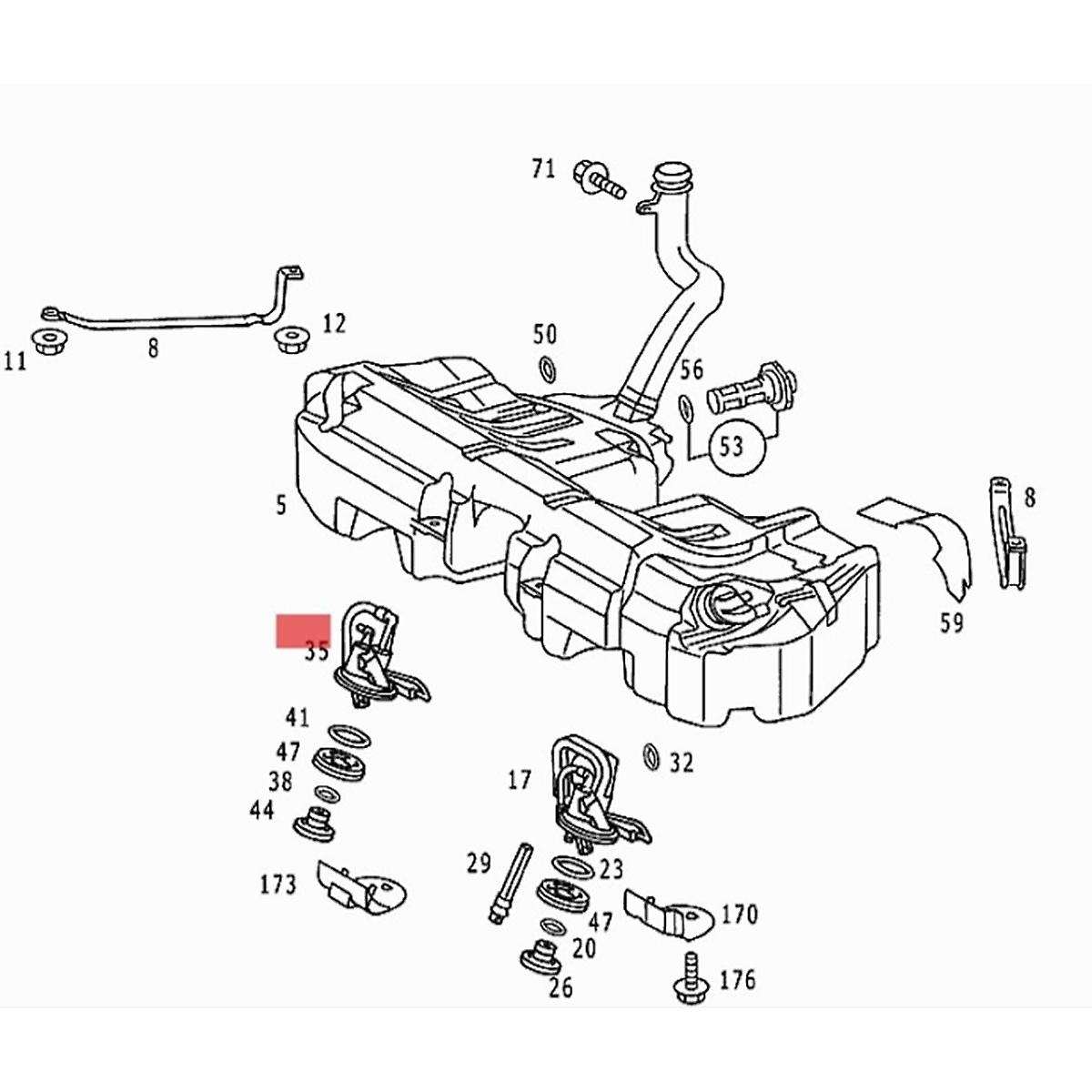 16700-K35-V01 Motorcycle In-Tank Fuel Pump Assembly for PCX 150 PCX150 2015-2018 Powered Gasoline P