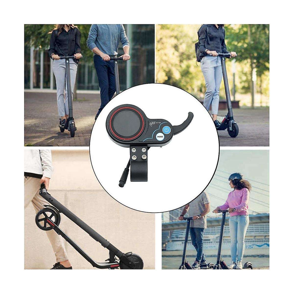 -168 Electric Scooter Dashboard Meter 36v 48v Adjustable 6pin Throttle Accessories for Electric Scoo