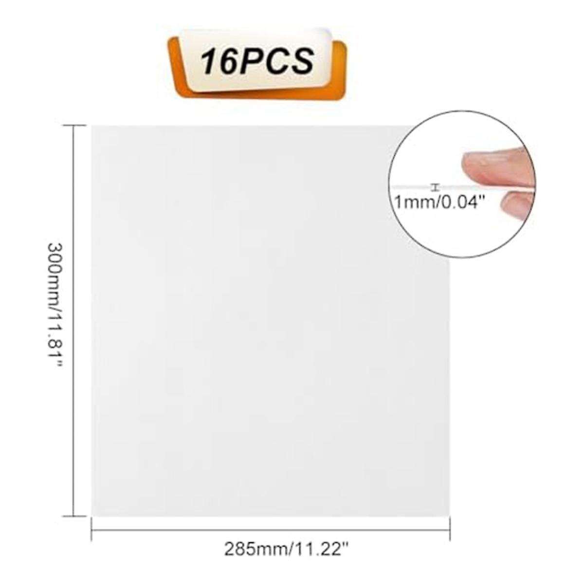 16Pcs Ceramic Fiber PapersMicrowave Ceramic Paper Insulation Gasket Paper Fireproof Microwave Kiln P