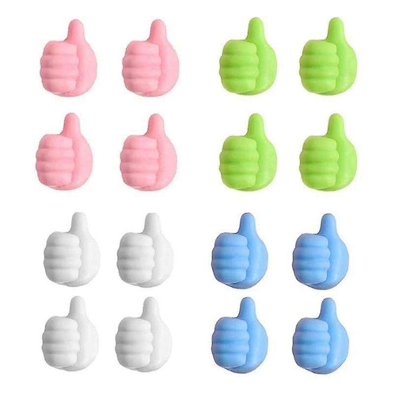 16Pcs Multifunctional Thumb Wall Hook Silicone Thumb Wall Hook