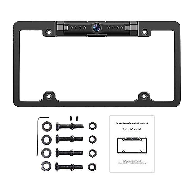 170 Degree Car License Plate Backup Camera WiFi Wireless Rear View Cam for Android IOS