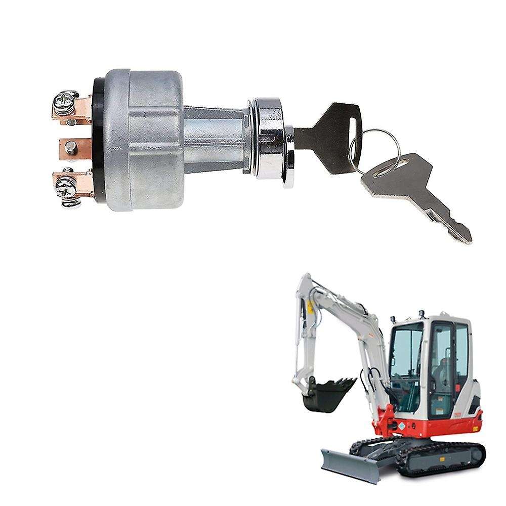 1700100023 1700100052 H806 Ignition Switch with 2 for Takeuchi Excavator Digger Ignition Switch Loc