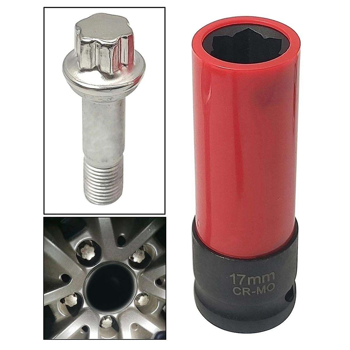 17mm Universal Wheel Lock Nut Removal Socket Wrench for S Series Wrench Repair Tools