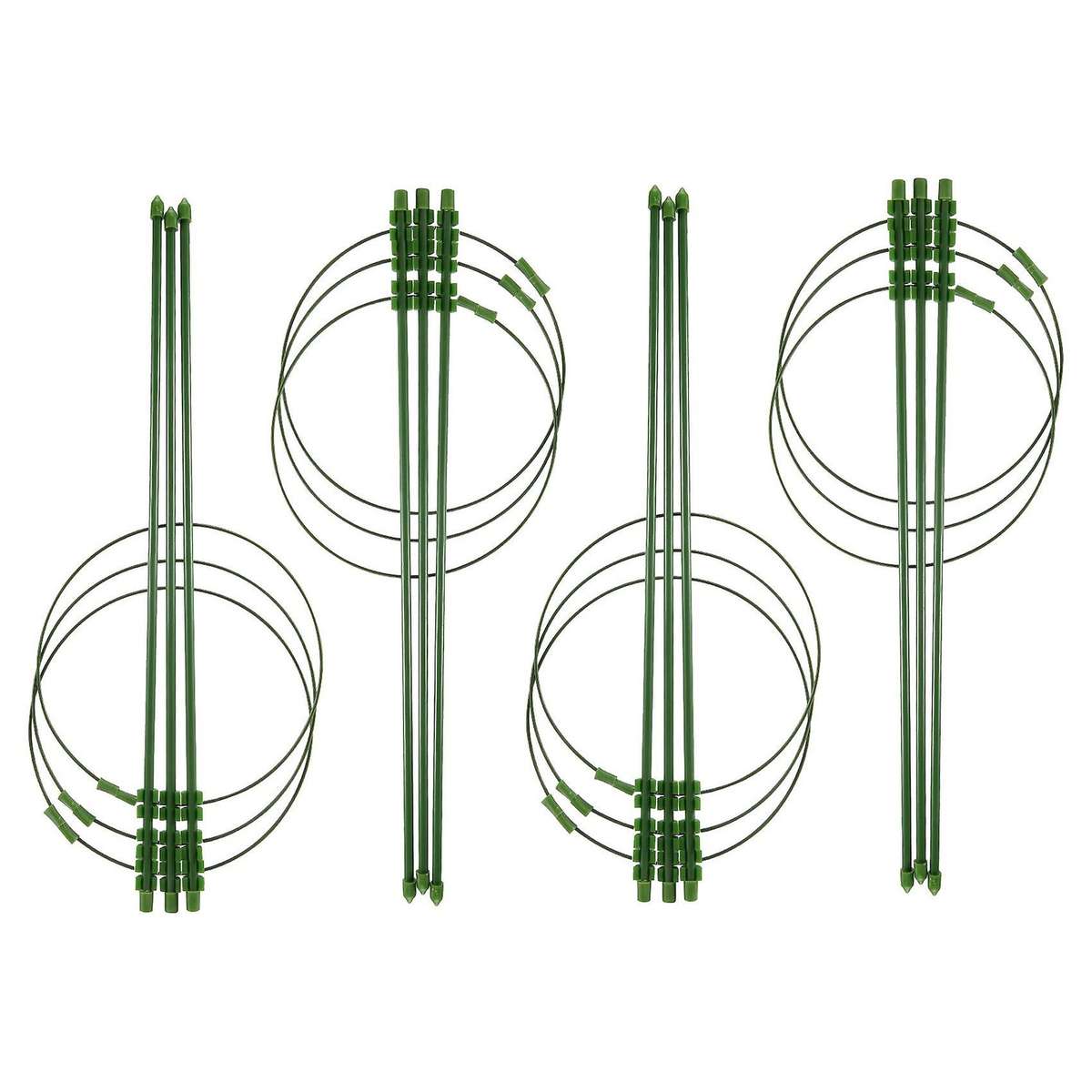 18 Inches (4 Packs) Adjustable, Foldable Tomato Cage, Tomato Cage for Garden, Plant Stakes and Supp