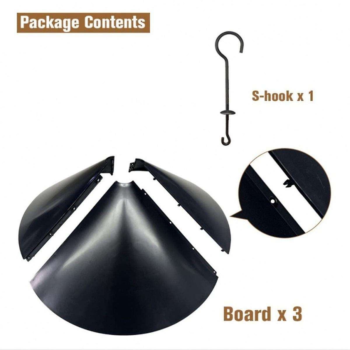 18in Loose Rat Guard for Bird Feeder Pole,outer Pole Mount Plug Bird Feeder Protective Cover,for Out