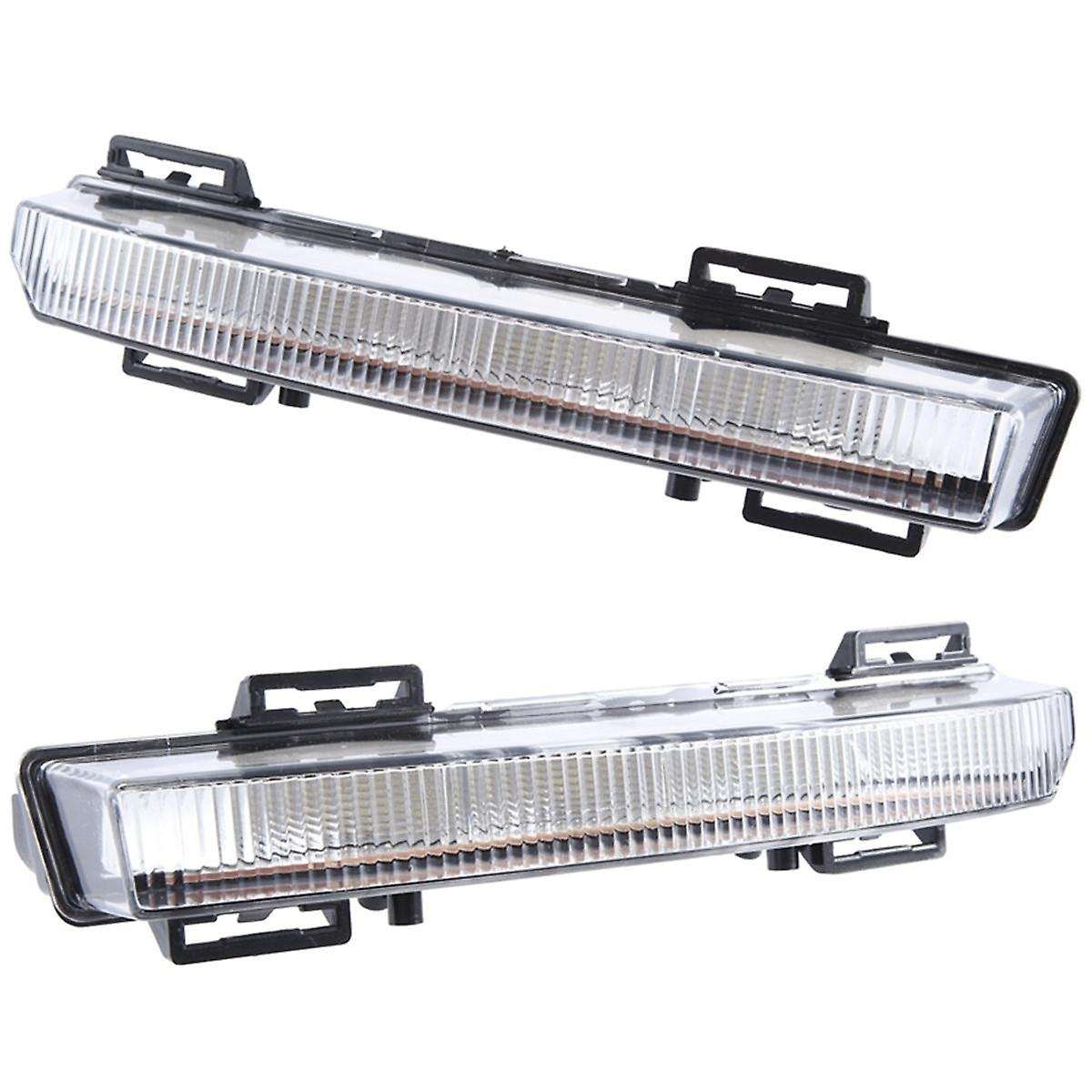 1pair Car Daytime Running Light(lh+rh)2049064802 2049064902 Front Bumper Light for - C-class W204 S2