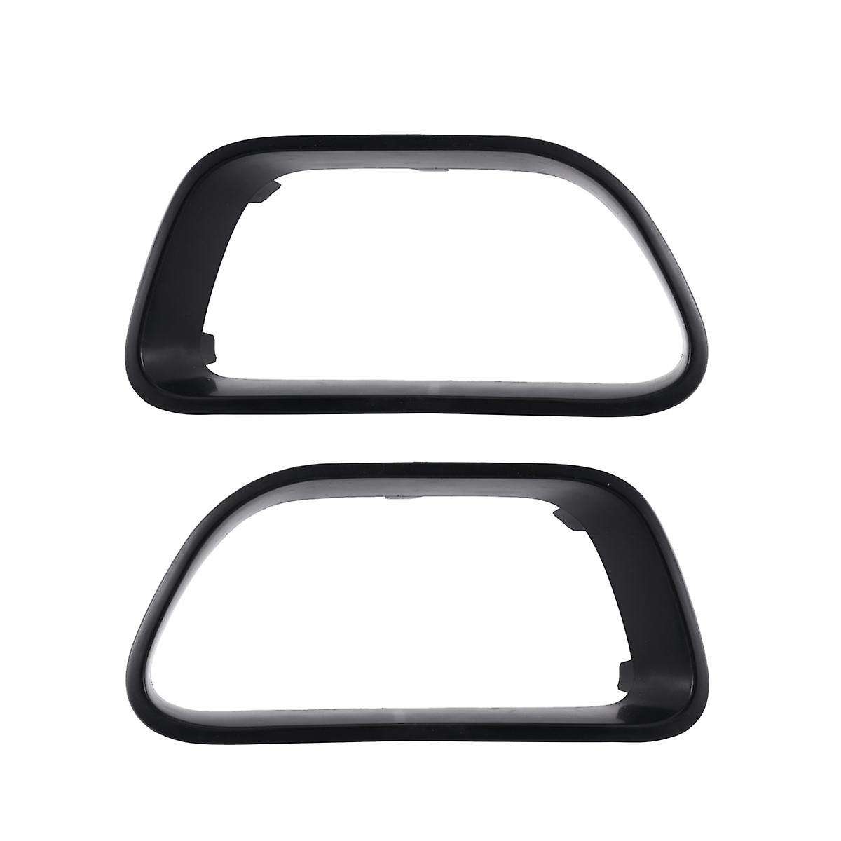 1pair Car Front Bumper Decorative Frame Angel Eyes Refit for C5 9817829477 9817829377 Black