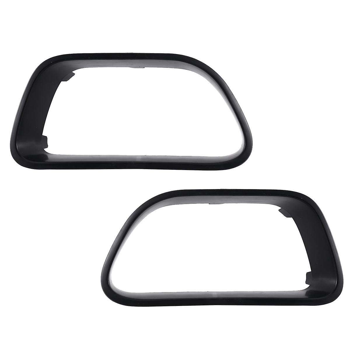 1pair Car Front Bumper Decorative Frame Angel Eyes Refit for C5 9817829477 9817829377 Black