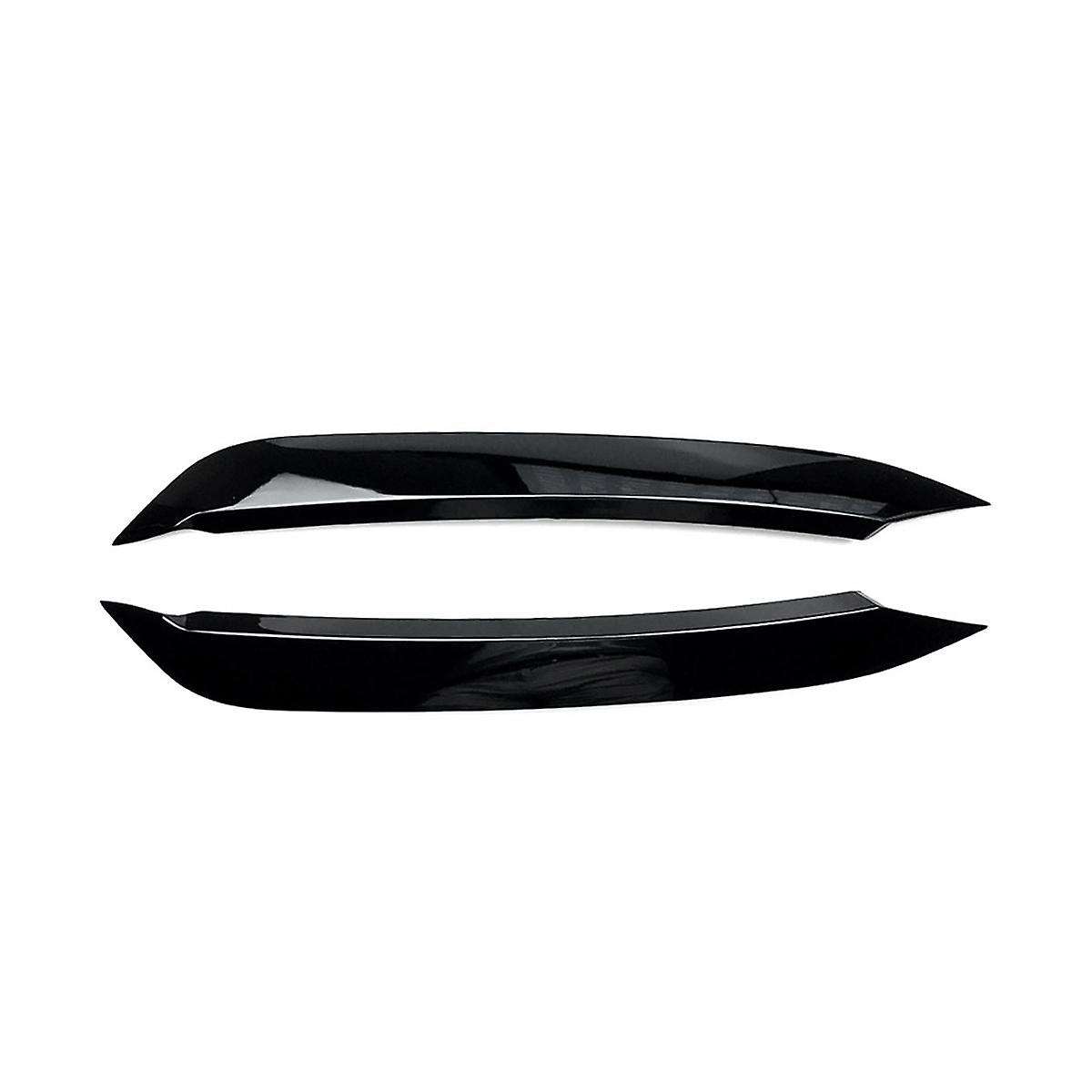 1pair Car Front Headlight Eyebrows Eye Cover Trim Sticker for 2019-2023 Molding Lamp Eyelids Strips