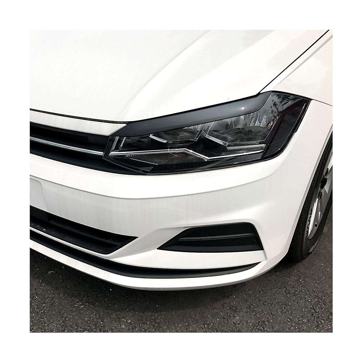 1pair Car Front Headlight Eyebrows Eye Cover Trim Sticker for 2019-2023 Molding Lamp Eyelids Strips