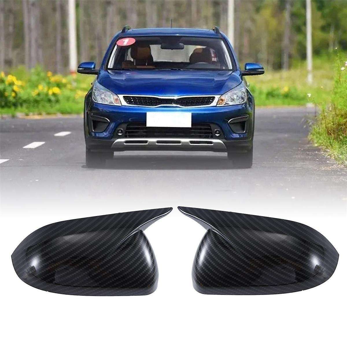 1pair Car Rearview Mirror Cover for K2 Kx 2017-2023 Ox Horn Side Mirror Shell Reverse Caps Trim Carb
