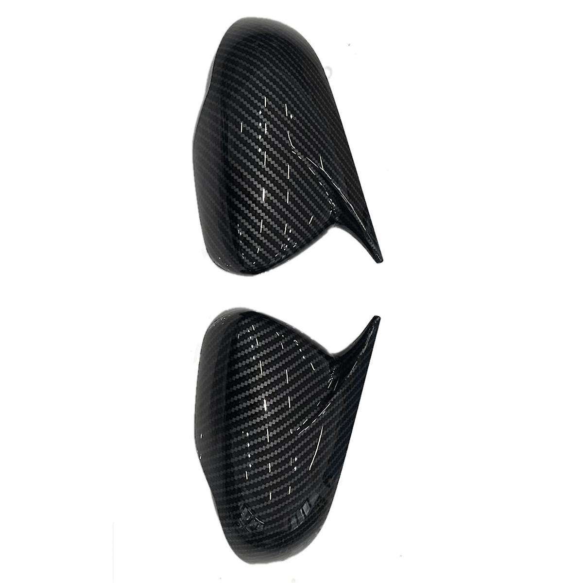 1Pair Car Rearview Mirror Housing OX Horn Trim Cover for KX3 2015-2019 Side Door Mirror Cover Cap Ca