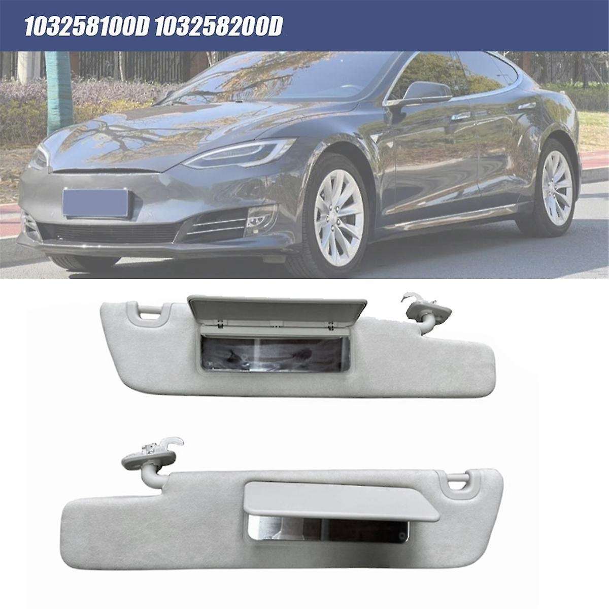 1pair Car Sun Visor with Mirror Sunshade 103258100d 103258200d for Model S Y 2012-2020 Shade Sunviso