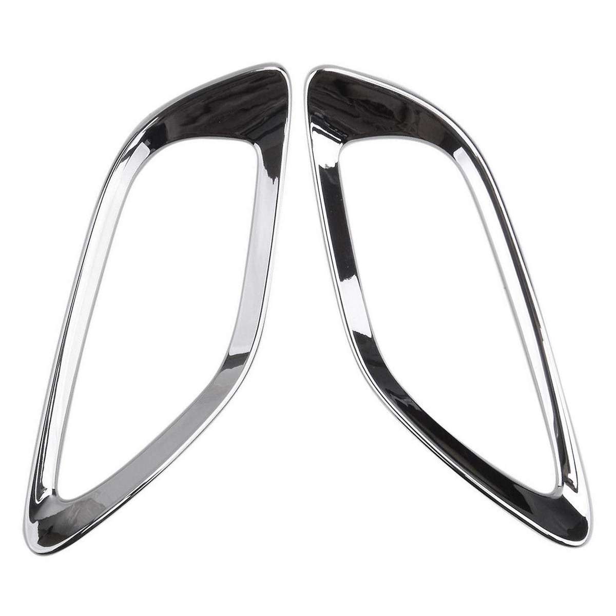 1Pair Chrome Silver Rear Fog Light Cover Trim Frame for Seltos KX3 2019-2024 Car Fog Lamp Decor Caps