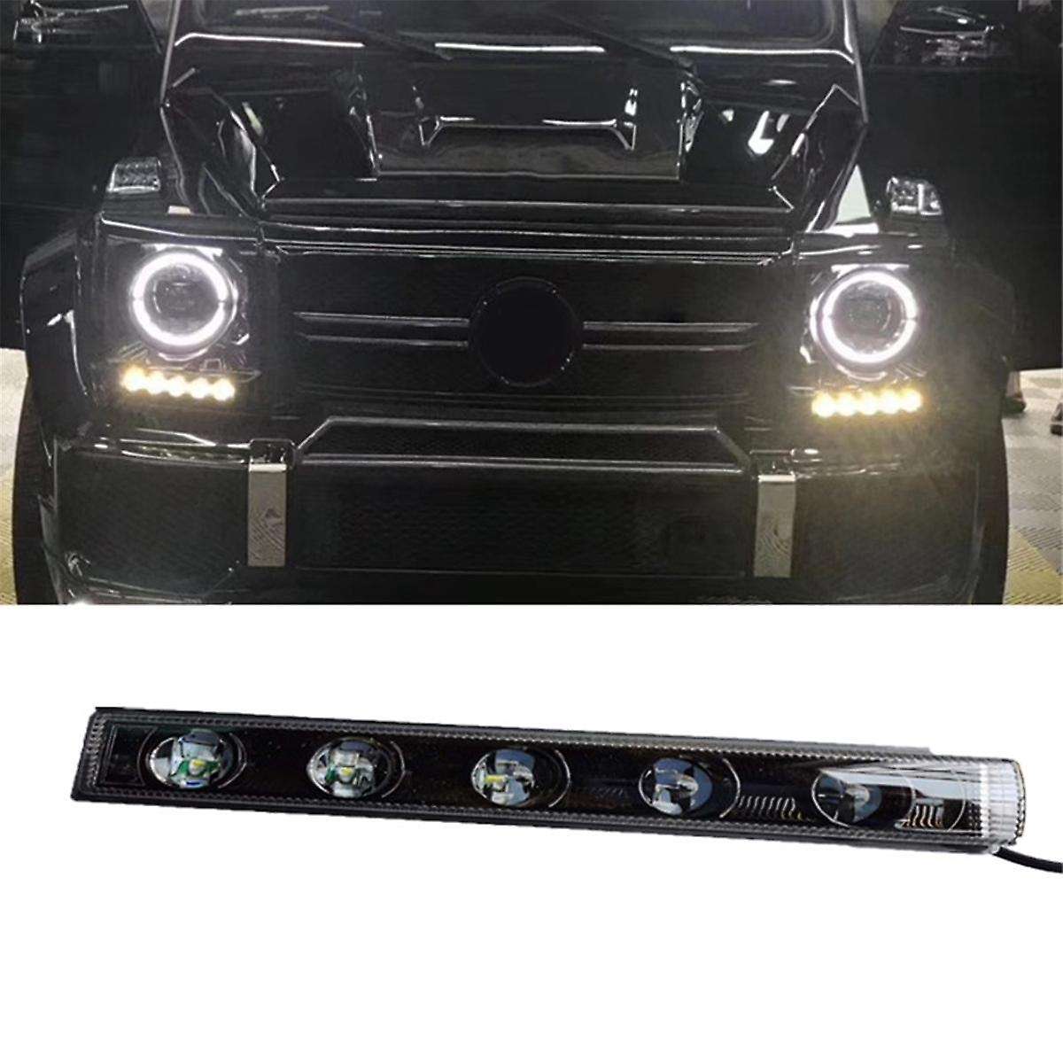 1pair Front Bumper Drl Led Daytime Running Light for W463 G500 G550 G65 G63 2004-2018 Indicator Lam