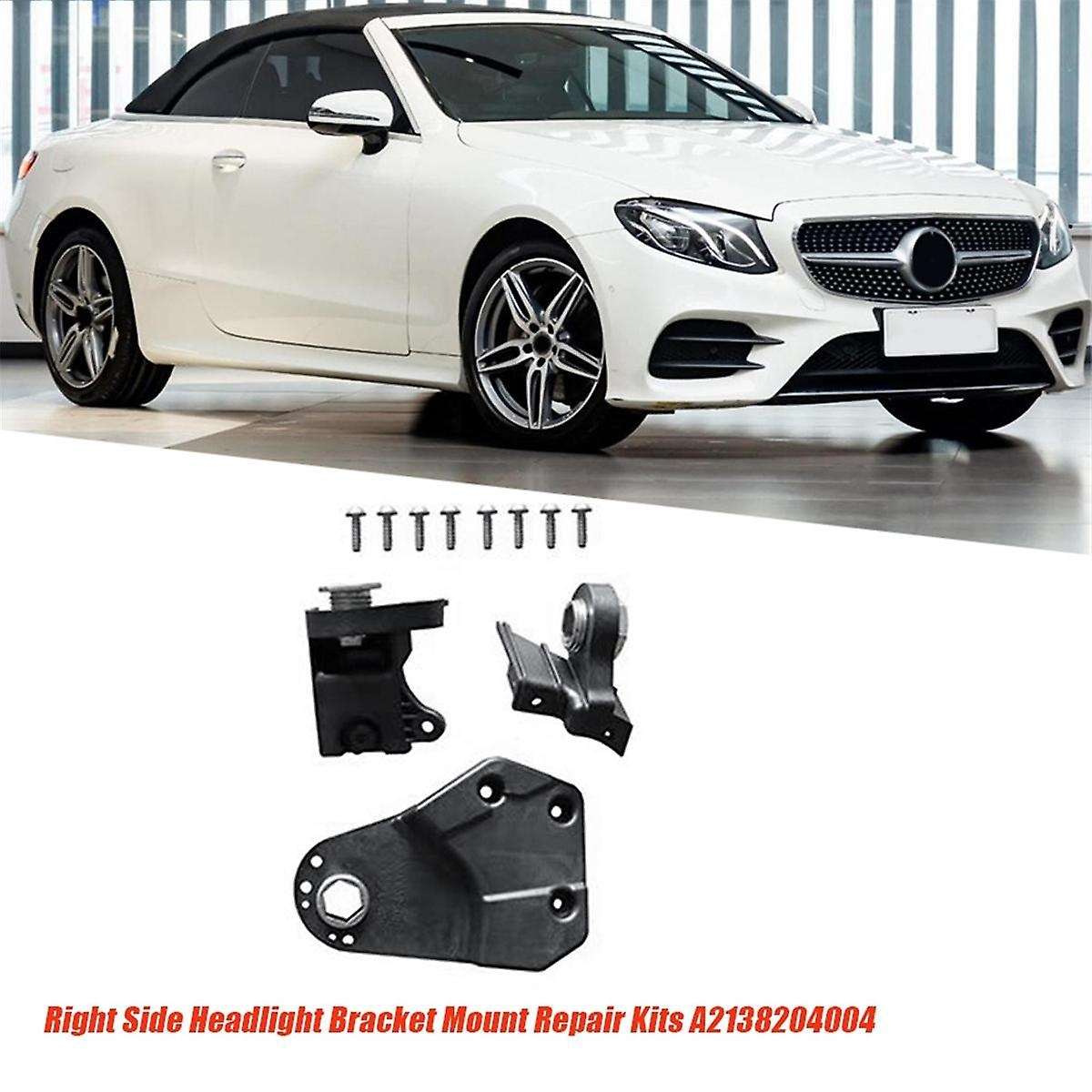 1pair Headlight Holder Repair Bracket Mount Kits A2138203904 A2138204004 for E Class W213 2021-2023