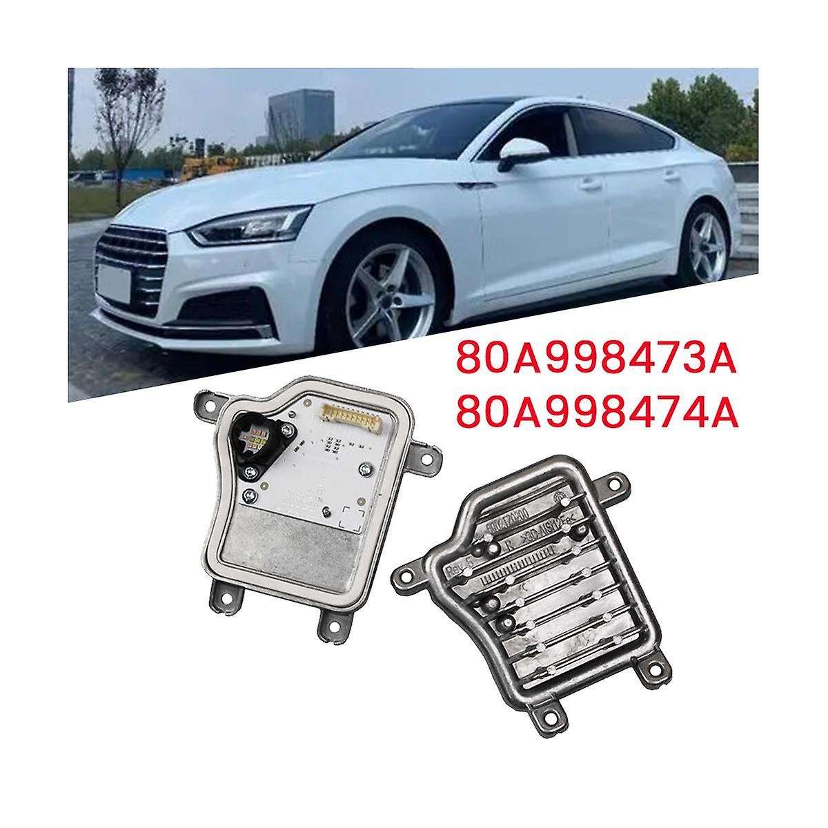 1Pair Headlight LED Module with Heat Sinks 80A998473A 80A998474A for Q5 SQ5 3.0L 2017-2020 DRL Runn