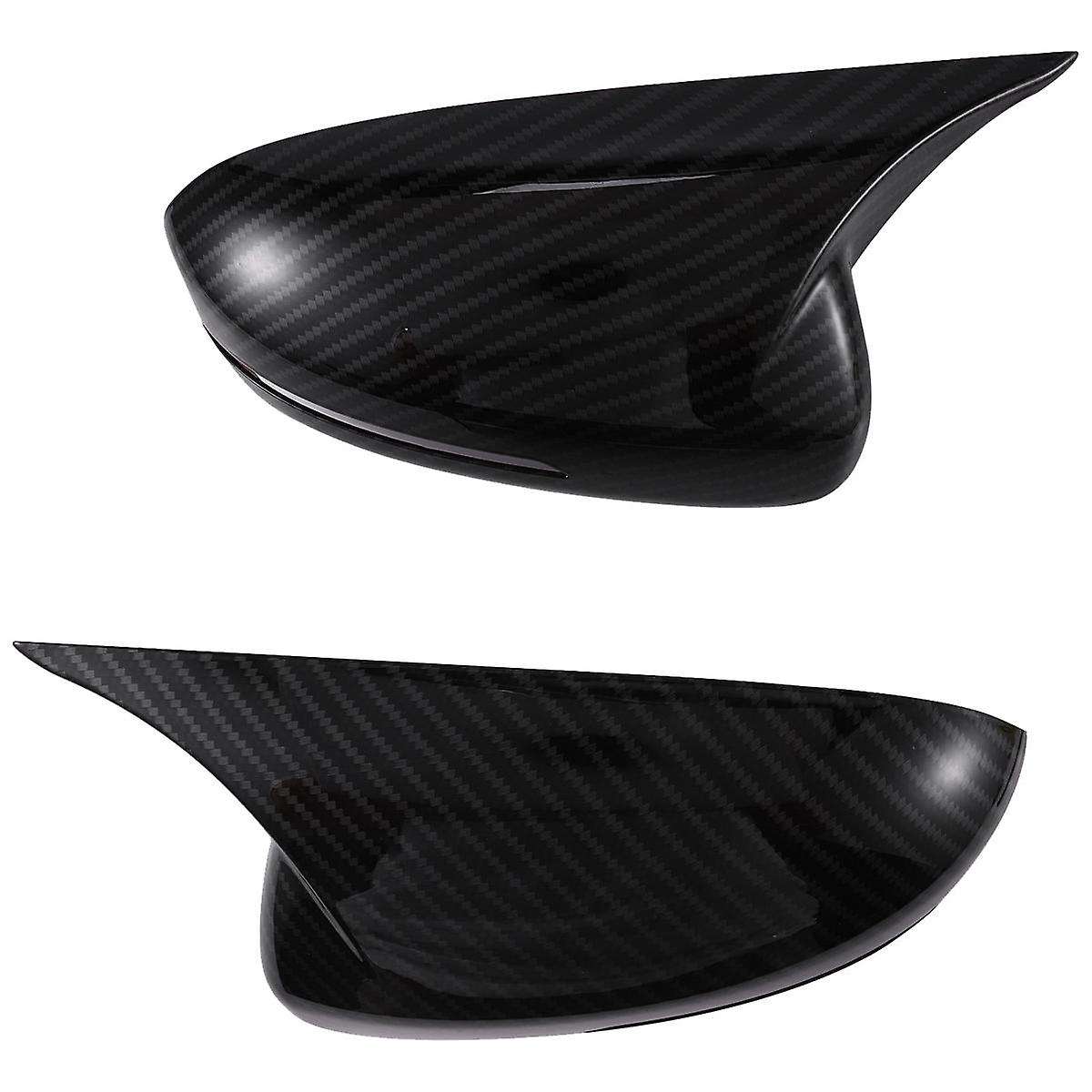 1pair Rearview Mirror Cover Housing Ox Horn Trim Caps for K5 2011-2015 Side Mirror Shell Sticker Ca