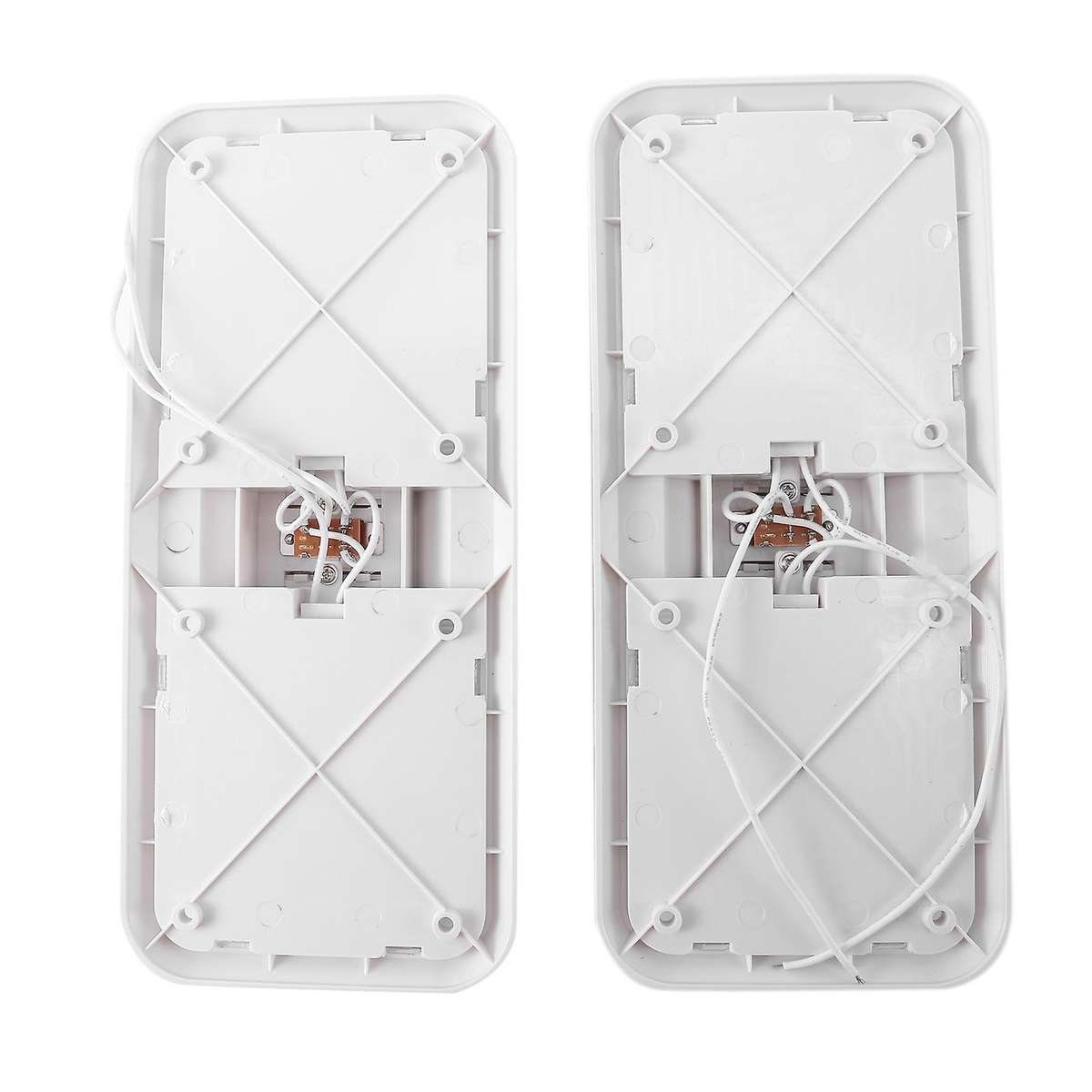 1Pair RV LED Light 12V 800Lm 6000-6500K Ceiling Fixture Trailer Marine Double Dome Light 48