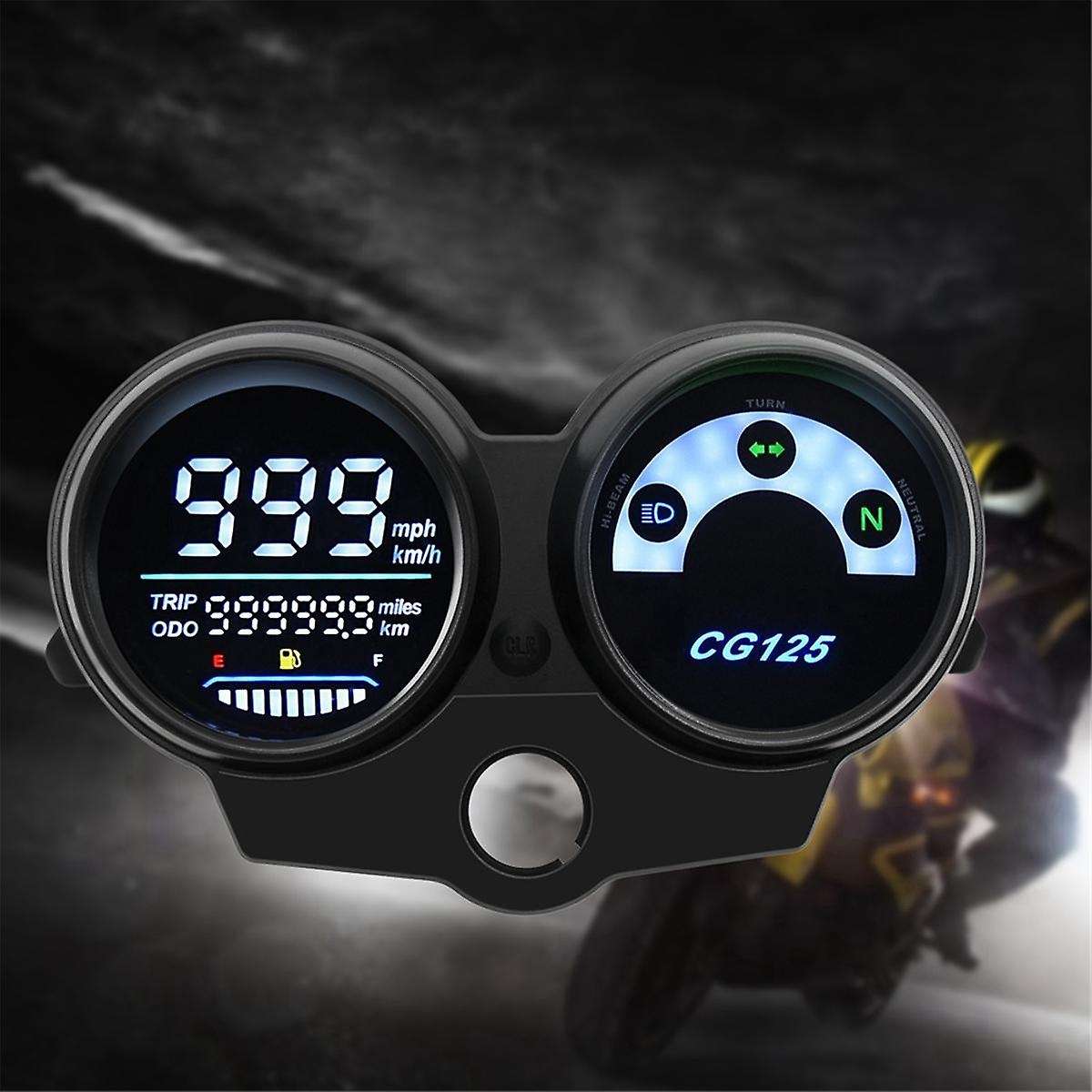 1PC Motorcycle LED Digital Dashboard Durable Parts Tachometer Speedometer Gauge for CG125